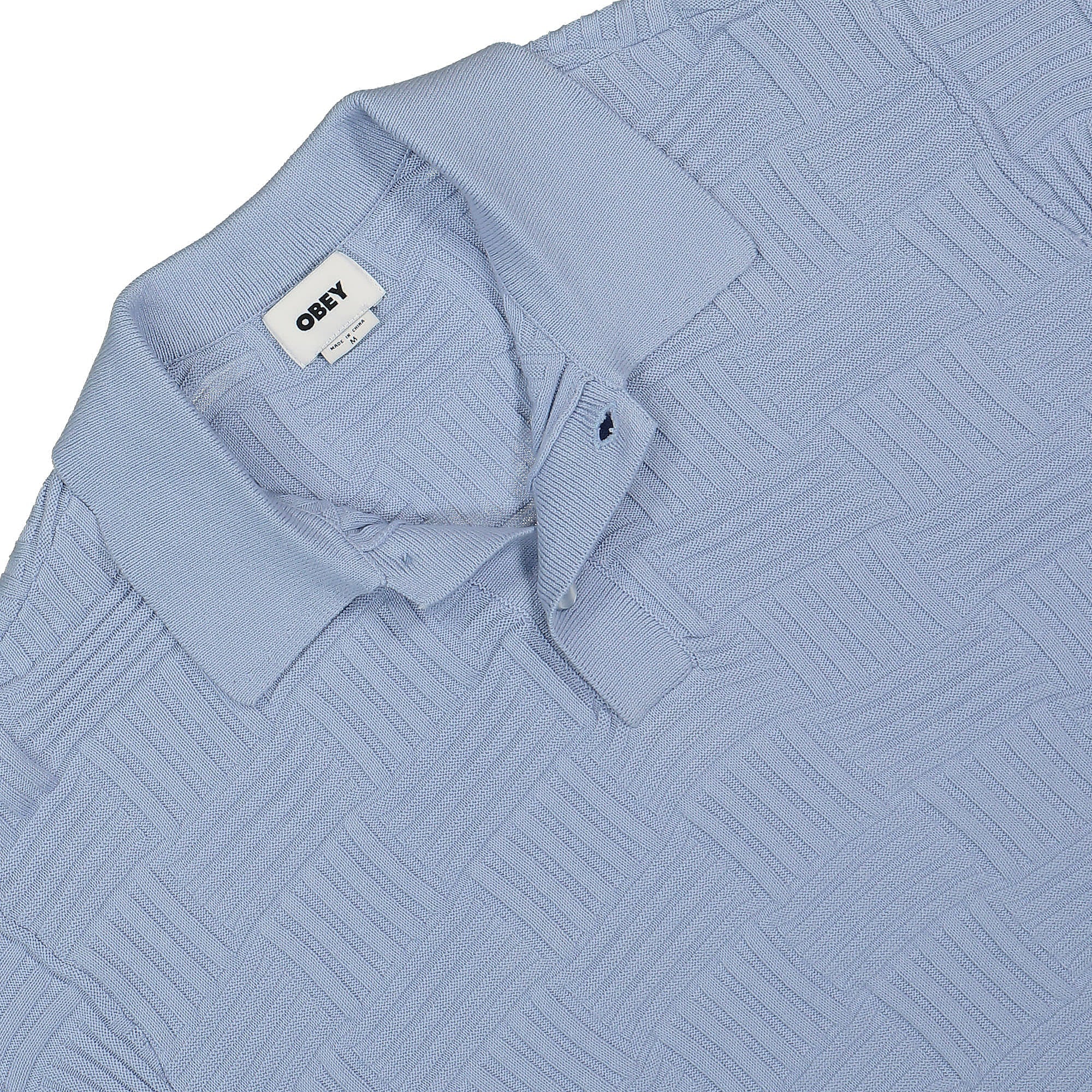 Obey Alfred Polo Sweater Hydrangea Polo Shirts Close-up | Overkill