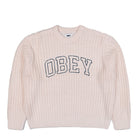 Obey Collegiate Sweater Whisper White Mult Sweatshirts 151000110 / Whisper White Multi | Overkill
