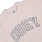 Obey Collegiate Sweater Whisper White Mult Sweatshirts 151000110 / Whisper White Multi Detailfoto | Overkill
