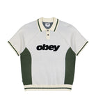 Obey Sport Polo Sweater Unbleached Multi Polo Shirts 151000125-UBL | Overkill