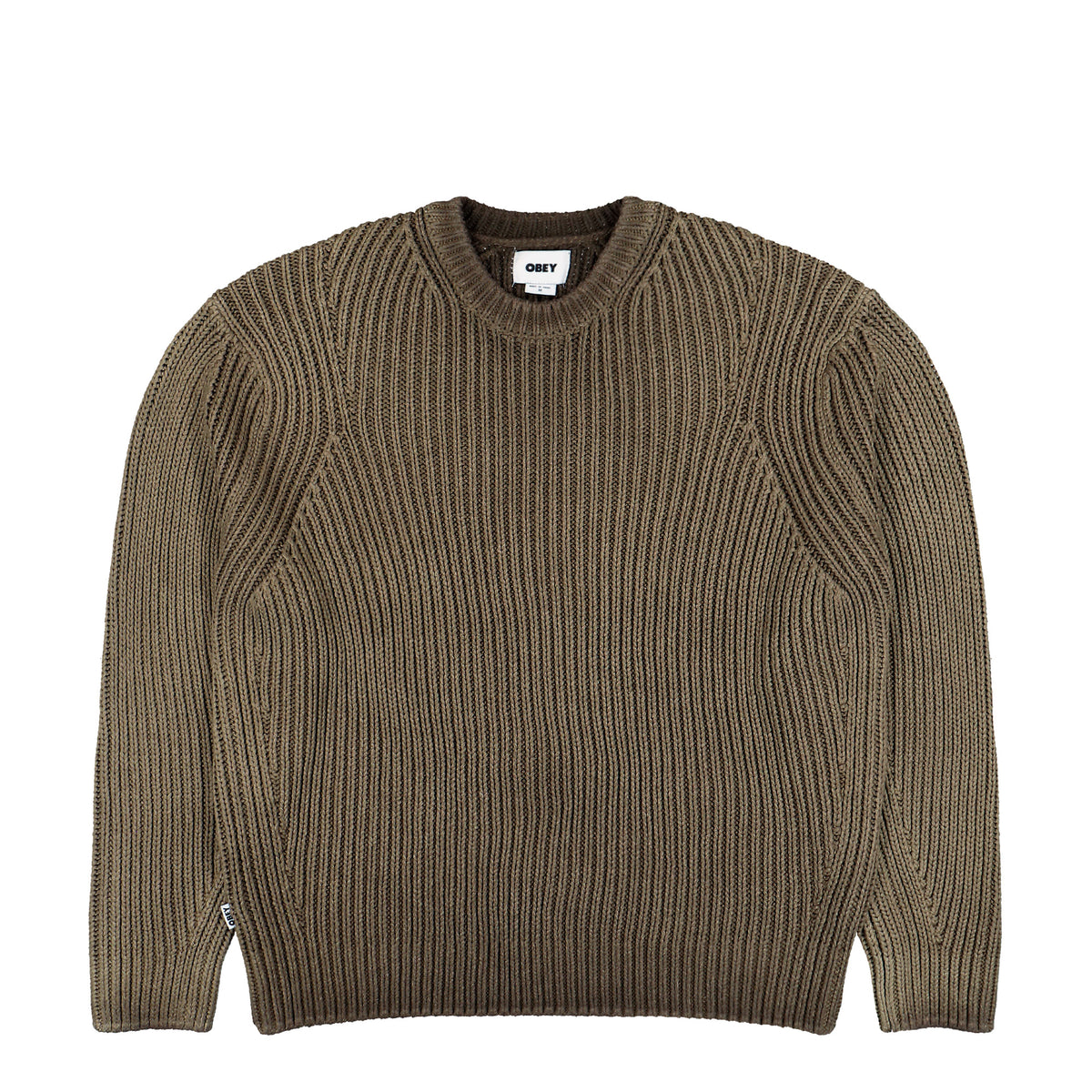 Obey Ian Faded Wash Sweater Wren Faded Wash Sweatshirt 151000128-WRN | Overkill
