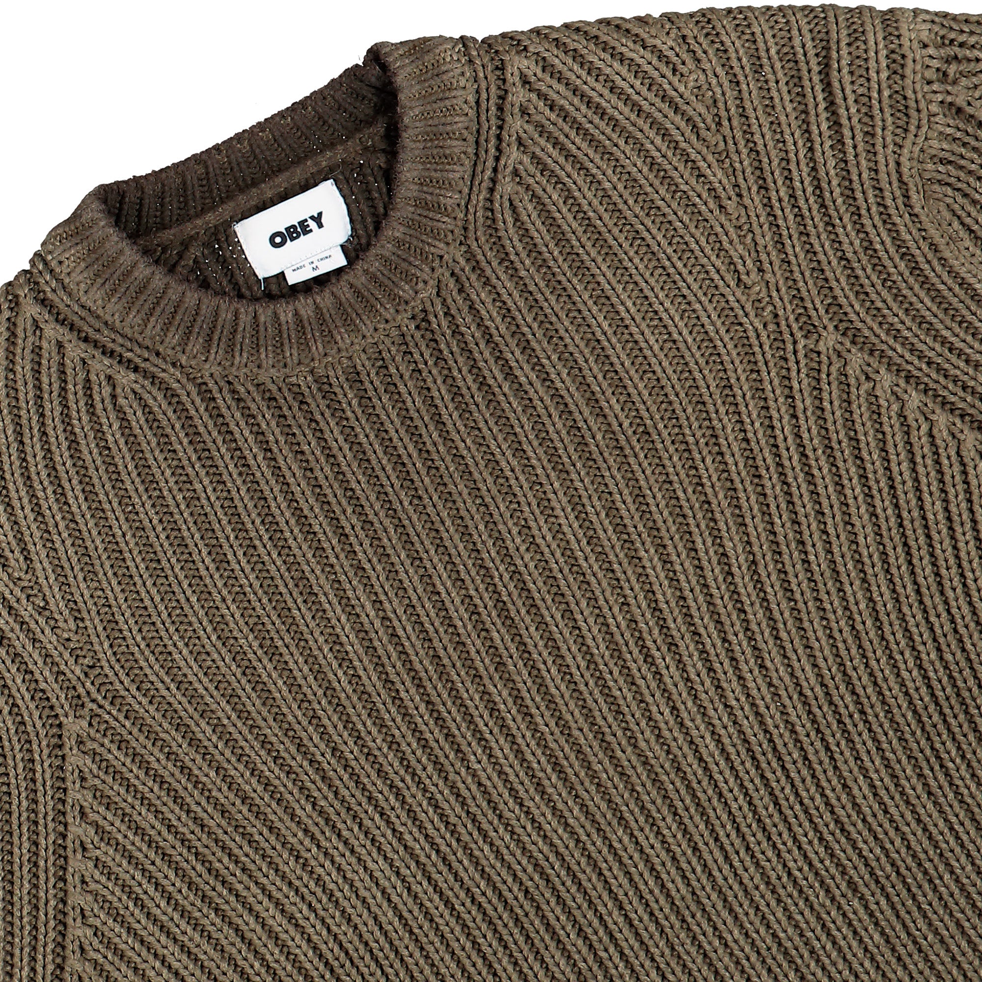 Obey Ian Faded Wash Sweater 151000128-WRN | OVERKILL