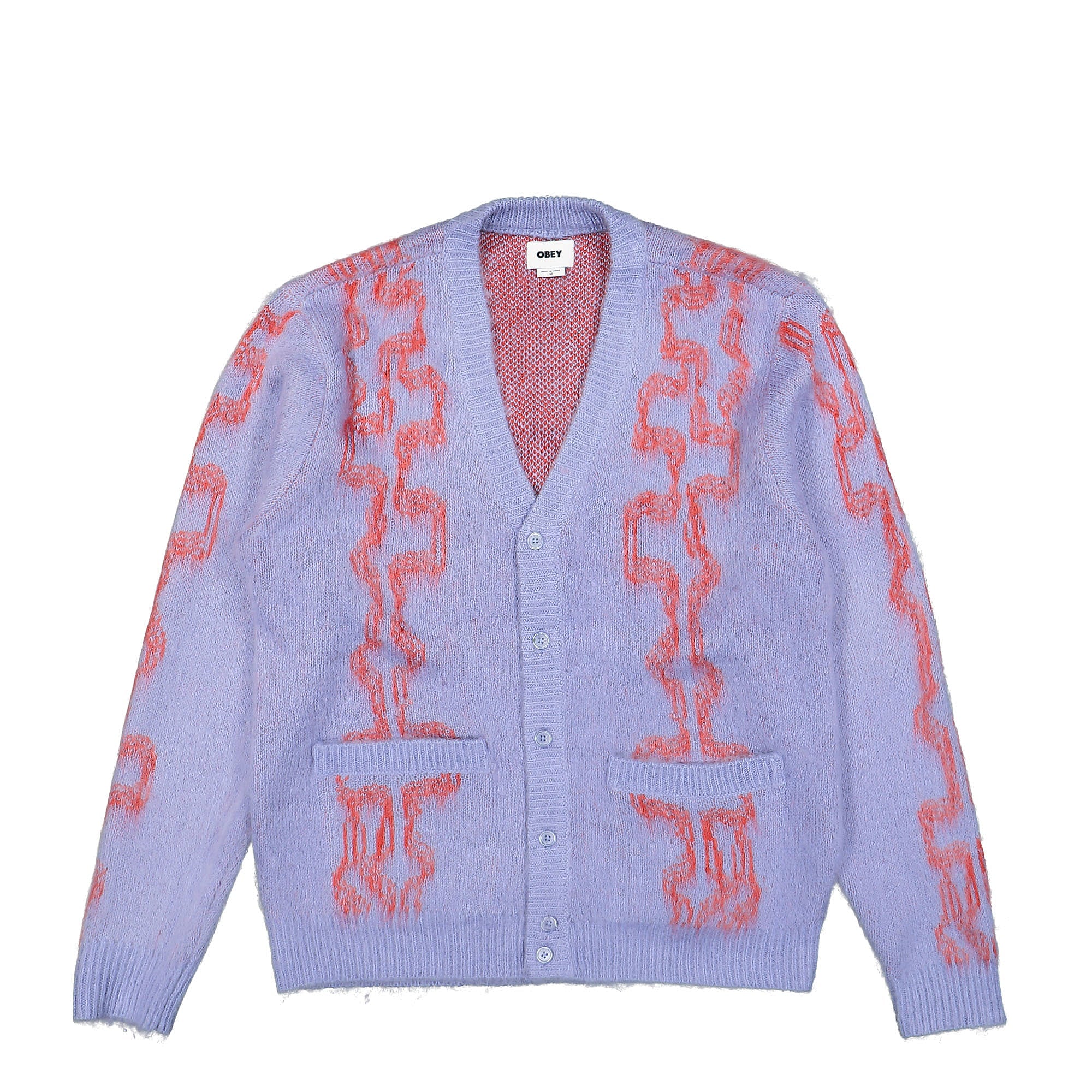 Obey Temple Cardigan Digital Violet Cardigans 151010028 | Overkill