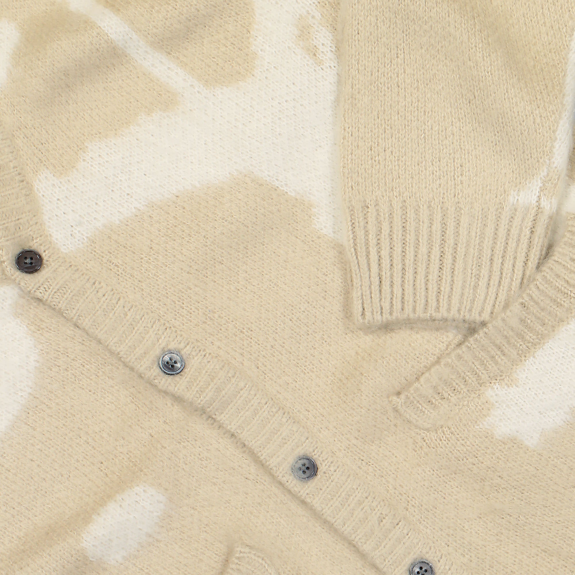 Obey Luka Splatter Cardigan Silver Grey Multi Cardigans Detailfoto | Overkill