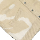 Obey Luka Splatter Cardigan Silver Grey Multi Cardigans Detail view 1 | Overkill