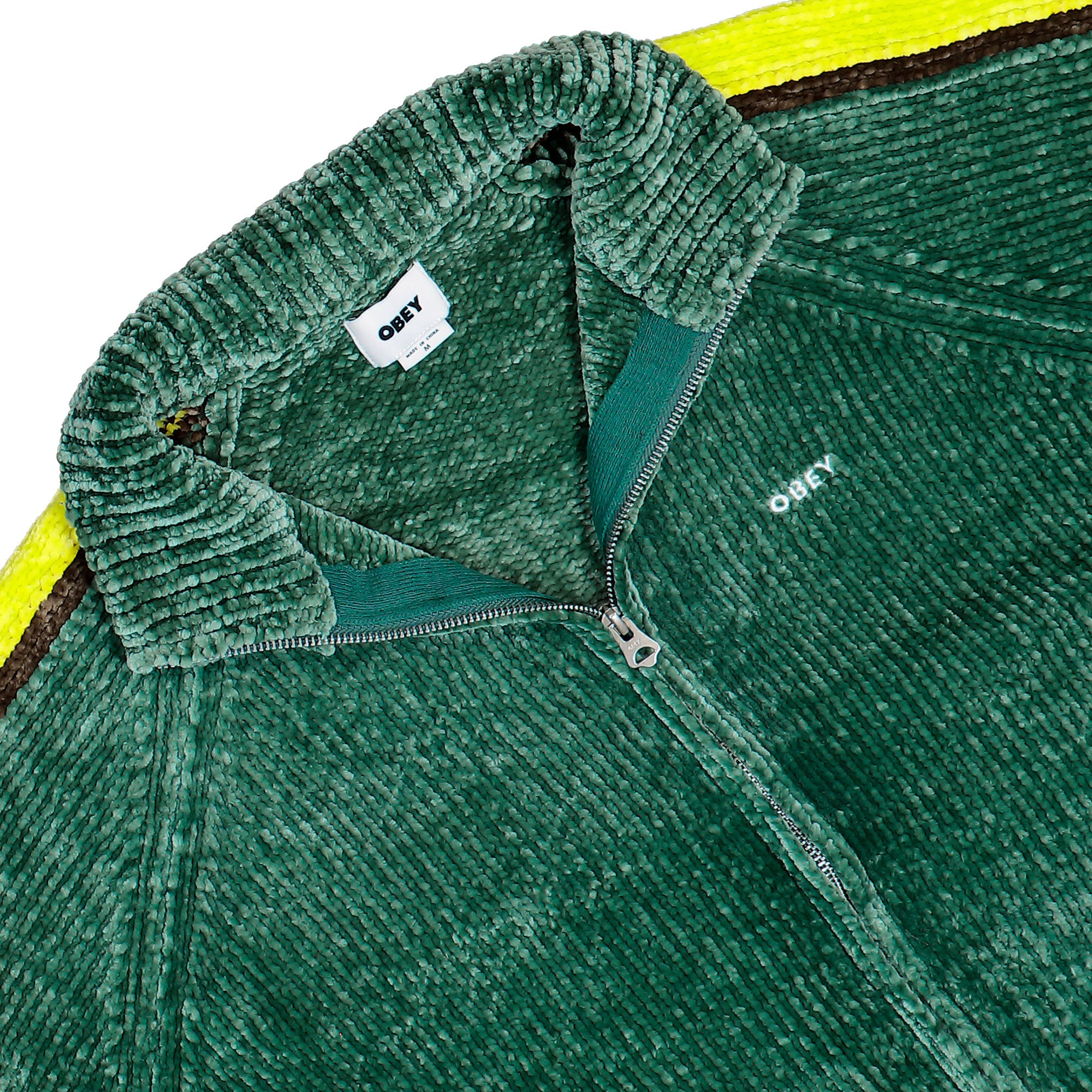Obey Varen Zip Up Sweater Dark Forest Multi Cardigans 151010049-DFT Detailfoto | Overkill
