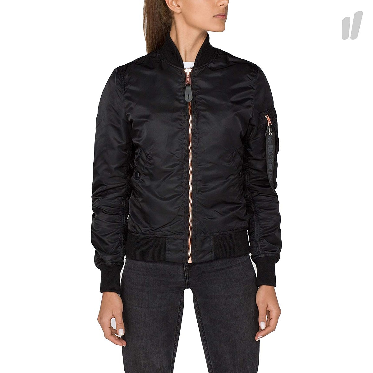 Alpha Industries Wmns MA-1 VF LW Black / Copper Jackets 156001 209 | Overkill