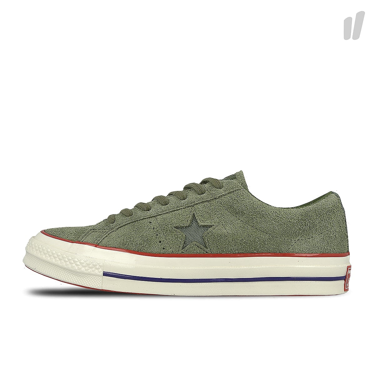 Converse one star ox Capulet Olive / High Risk Red Sneakers 158894C | Overkill