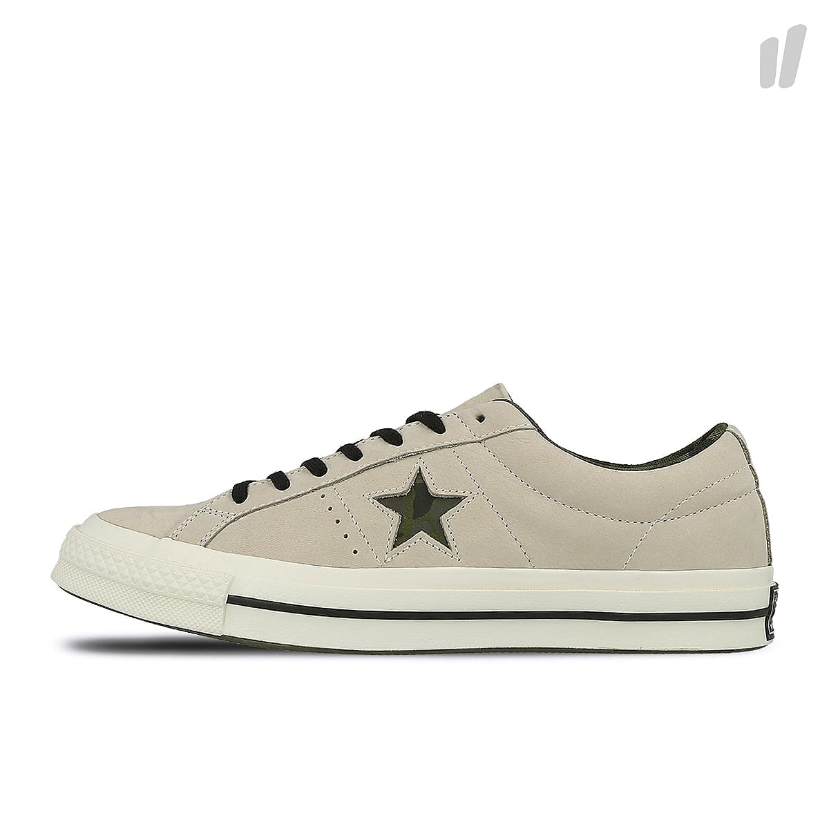 Converse one star ox Egret / Black / Herbal Sneakers 159782C | Overkill