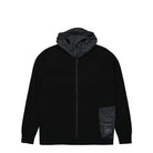 C.P. Company Metropolis Series Double Mixed Zipped Hoodie Black Hoodies 15CLKN021A-006599A 999 | Overkill
