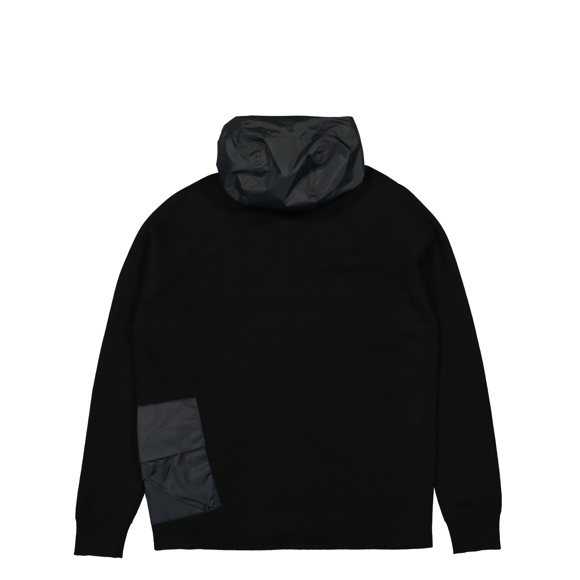 C.P. Company Metropolis Series Double Mixed Zipped Hoodie Black Hoodies Material | Overkill