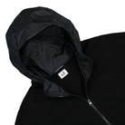 C.P. Company Metropolis Series Double Mixed Zipped Hoodie Black Hoodies Close-up | Overkill