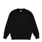 C.P. Company Stretch Fleece Logo Badge Sweatshirt Black Sweatshirts 15CLSS230A-006452W 999 | Overkill