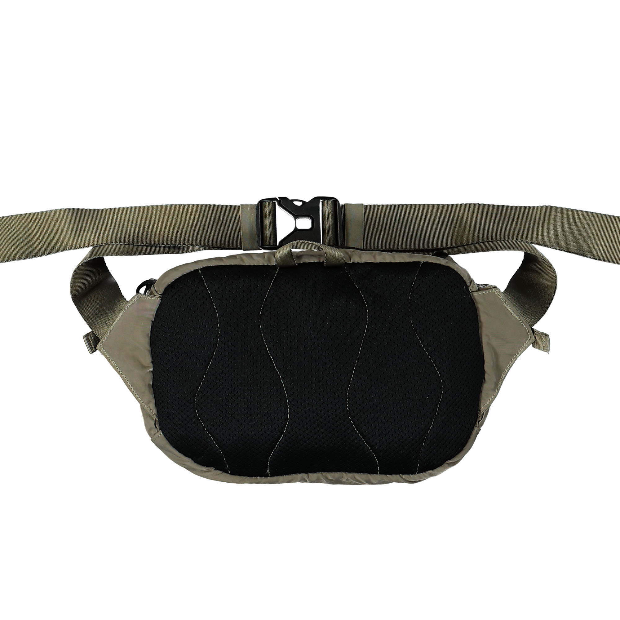 C.P. Company Nylon B Crossbody Pack Silver Sage Shoulder & Cross Body Bags Close-up | Overkill