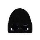 C.P. Company Extra Fine Merino Wool Goggle Beanie Black Beanies 15CMAC122A005509A 999 | Overkill