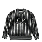 C.P. Company Wool Jacquard Crew Neck Black Sweatshirts 15CMKN230A006634J 999 | Overkill