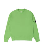 C.P. Company Brushed Emerized Diagonal Fleece Crewneck Classic Green Sweatshirts 15CMSS008A006372R 617 | Overkill