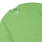 C.P. Company Brushed Emerized Diagonal Fleece Crewneck Classic Green Sweatshirts Close-up | Overkill