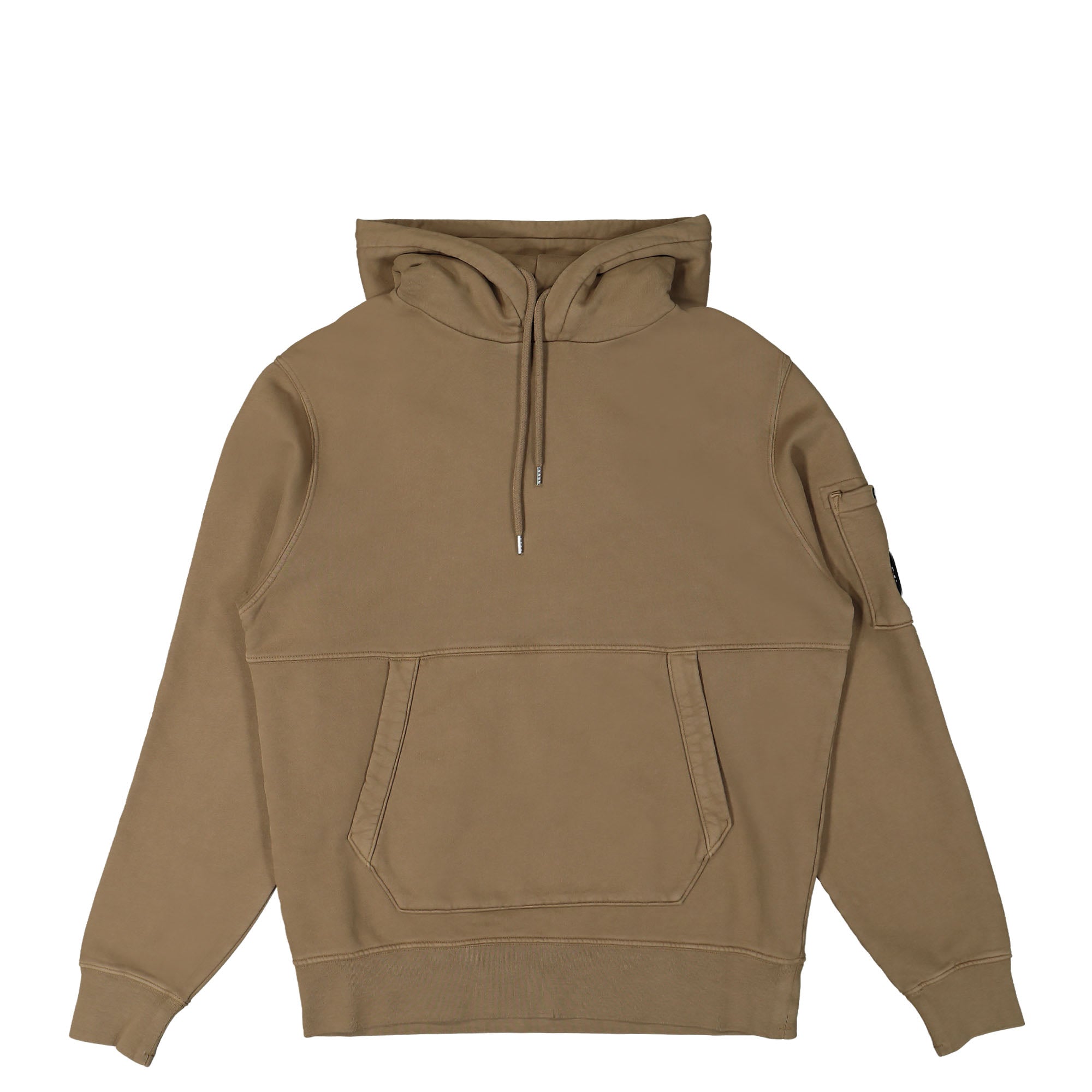 C.P. Company Brushed Emerized Diagonal Fleece Hooded Sweater Butternut Hoodies 15CMSS009A006372R 653 | Overkill