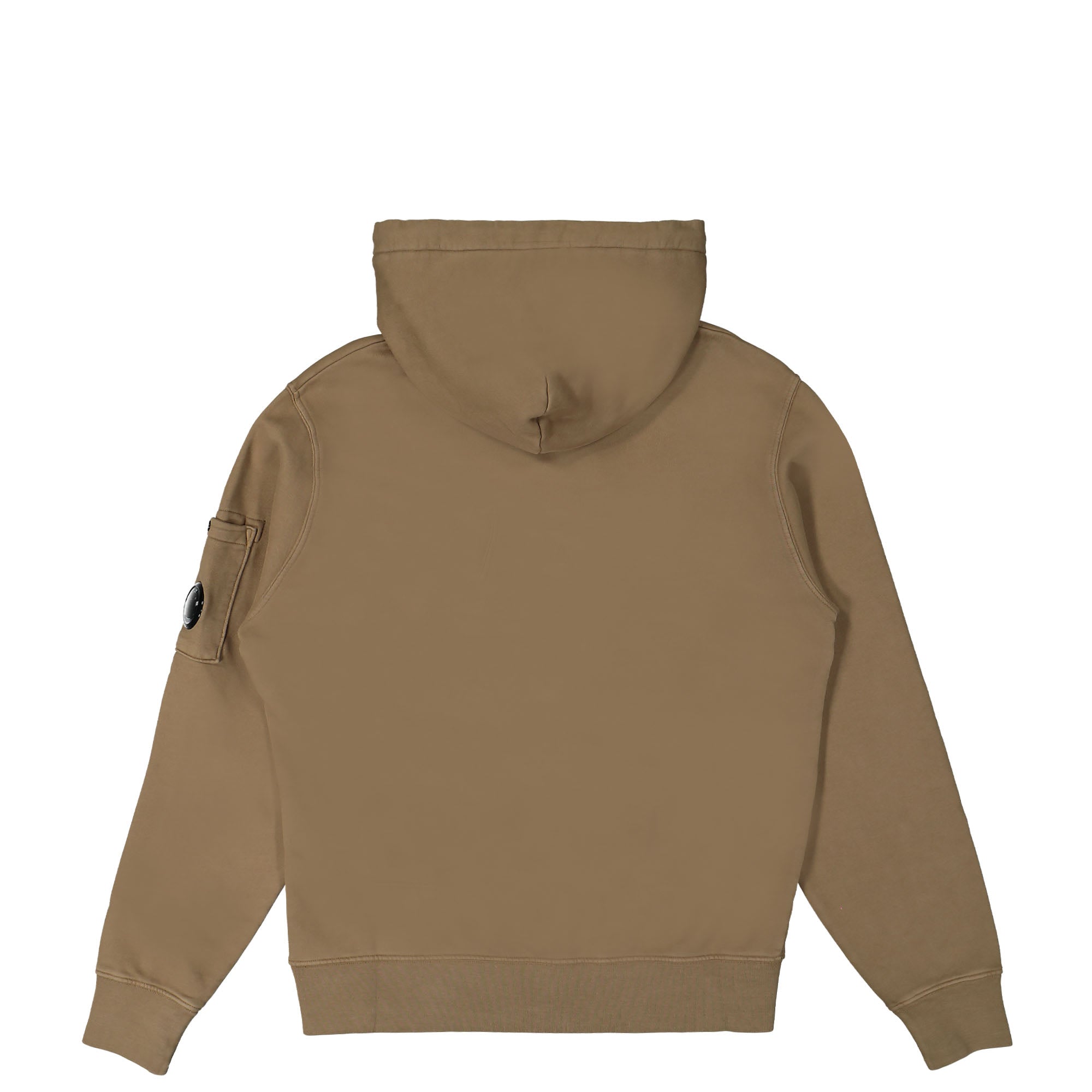 C.P. Company Brushed Emerized Diagonal Fleece Hooded Sweater Butternut Hoodies Material | Overkill