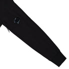 C.P. Company Diagonal Raised Fleece Hooded Sweatshirt Black Hoodies Detail view 1 | Overkill