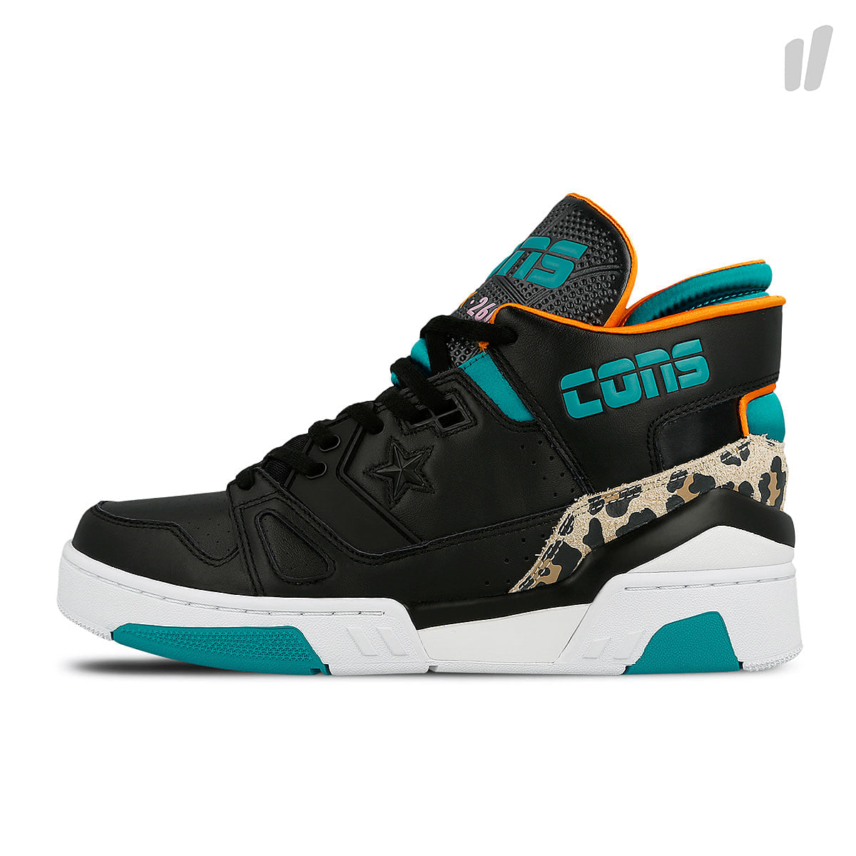 Converse erx 260 mid Black-Rapid Teal-Orange Red Sneakers 163784C | Overkill