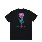 Obey Barbwire Flower Tee Black T-Shirts Close-up | Overkill