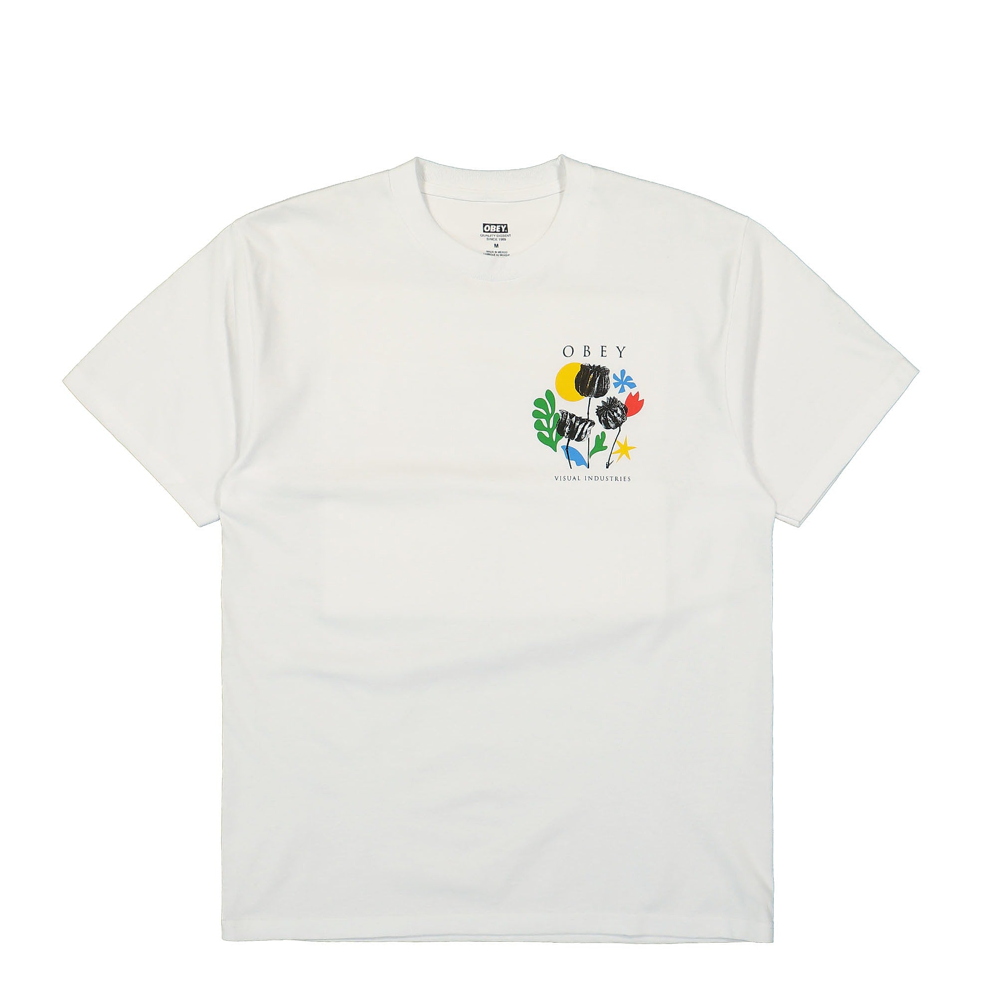 Obey Flowers Papers Scissors Classic T-Shirt White T-Shirts 165263777-WHT | Overkill