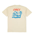 Obey Peace Delivery Dove T-Shirt Cream T-Shirts Close-up | Overkill