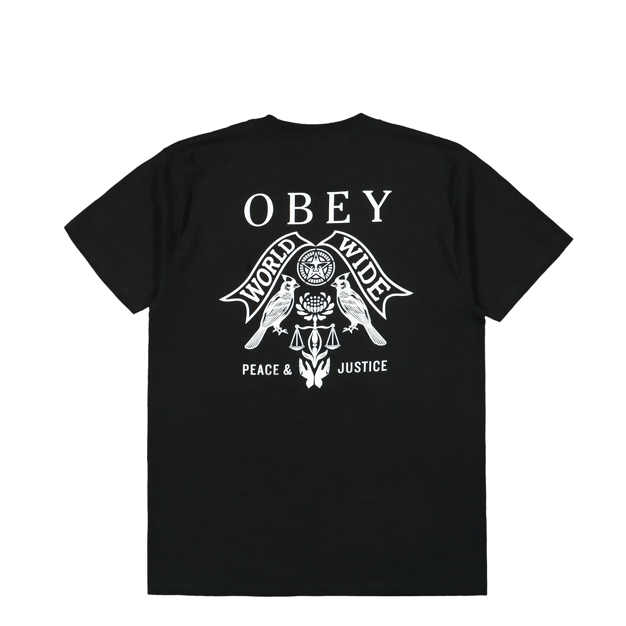 Obey Birds Of Justice T-Shirt 165263975-BLK | OVERKILL