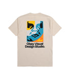 Obey Visual Design Studio T-Shirt Cream T-Shirts 165264305 Close-up | Overkill
