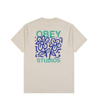 Obey Grown With Love T-Shirt Cream T-Shirts 165264366-CRM Close-up | Overkill