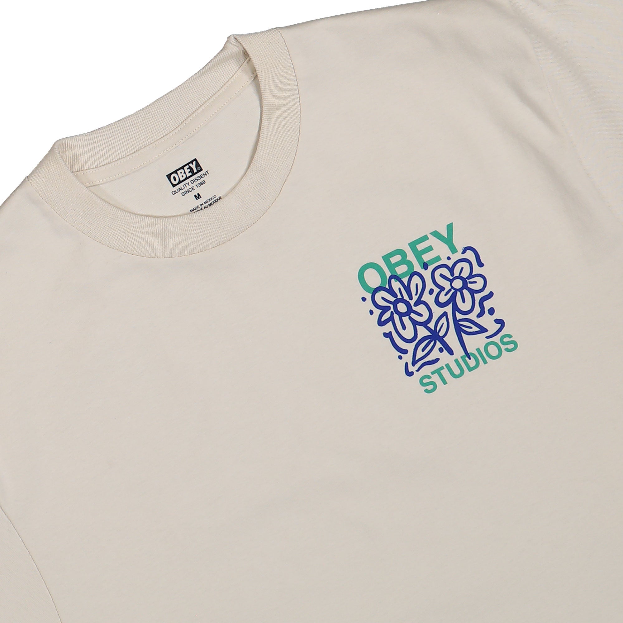 Obey Grown With Love T-Shirt Cream T-Shirts 165264366-CRM Detailfoto | Overkill