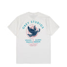 Obey Unlock Peace & Freedom White T-Shirt 165264433-WHT Close-up | Overkill
