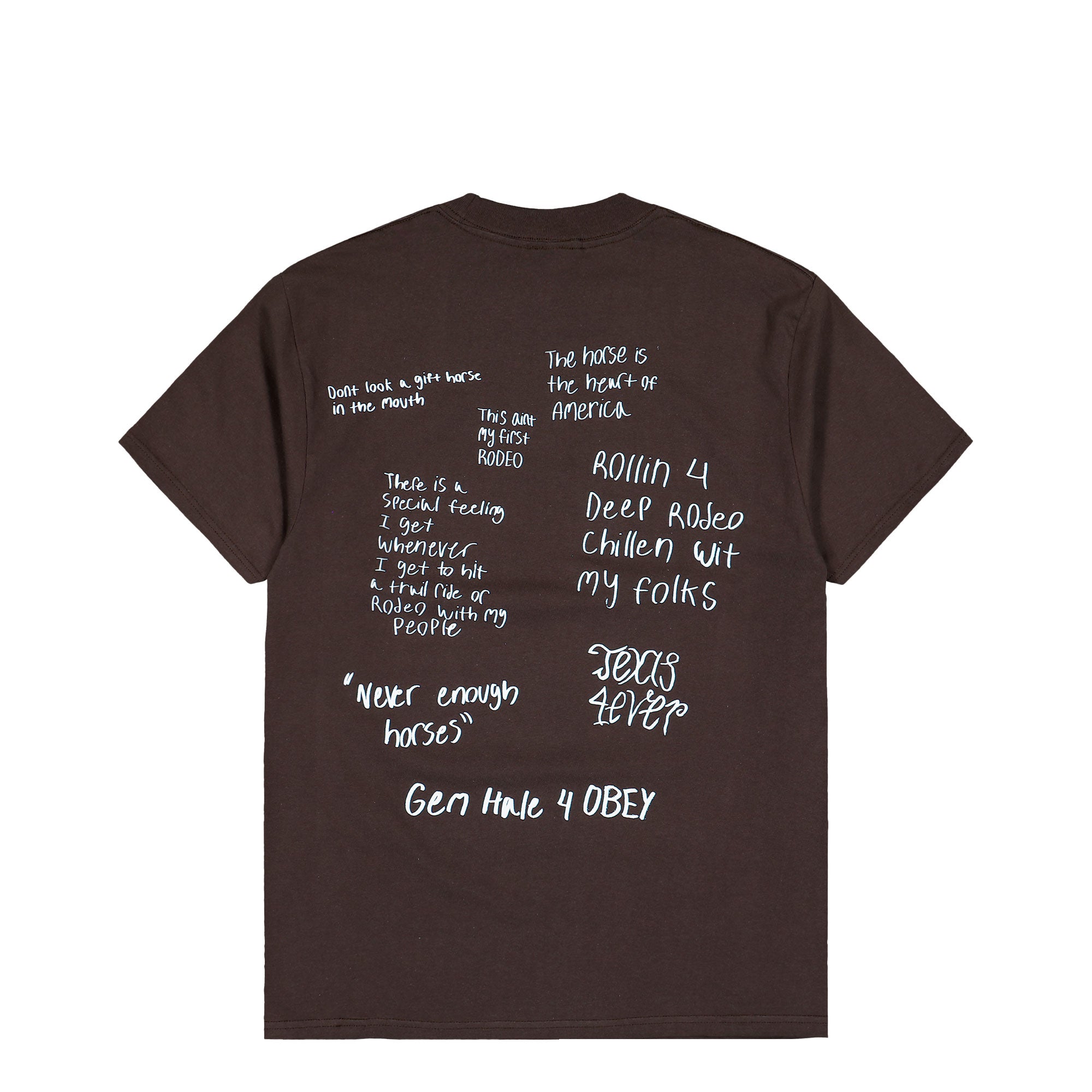 Obey Trail Ride T-Shirt Java Brown T-Shirt 165264538-JVA Close-up | Overkill
