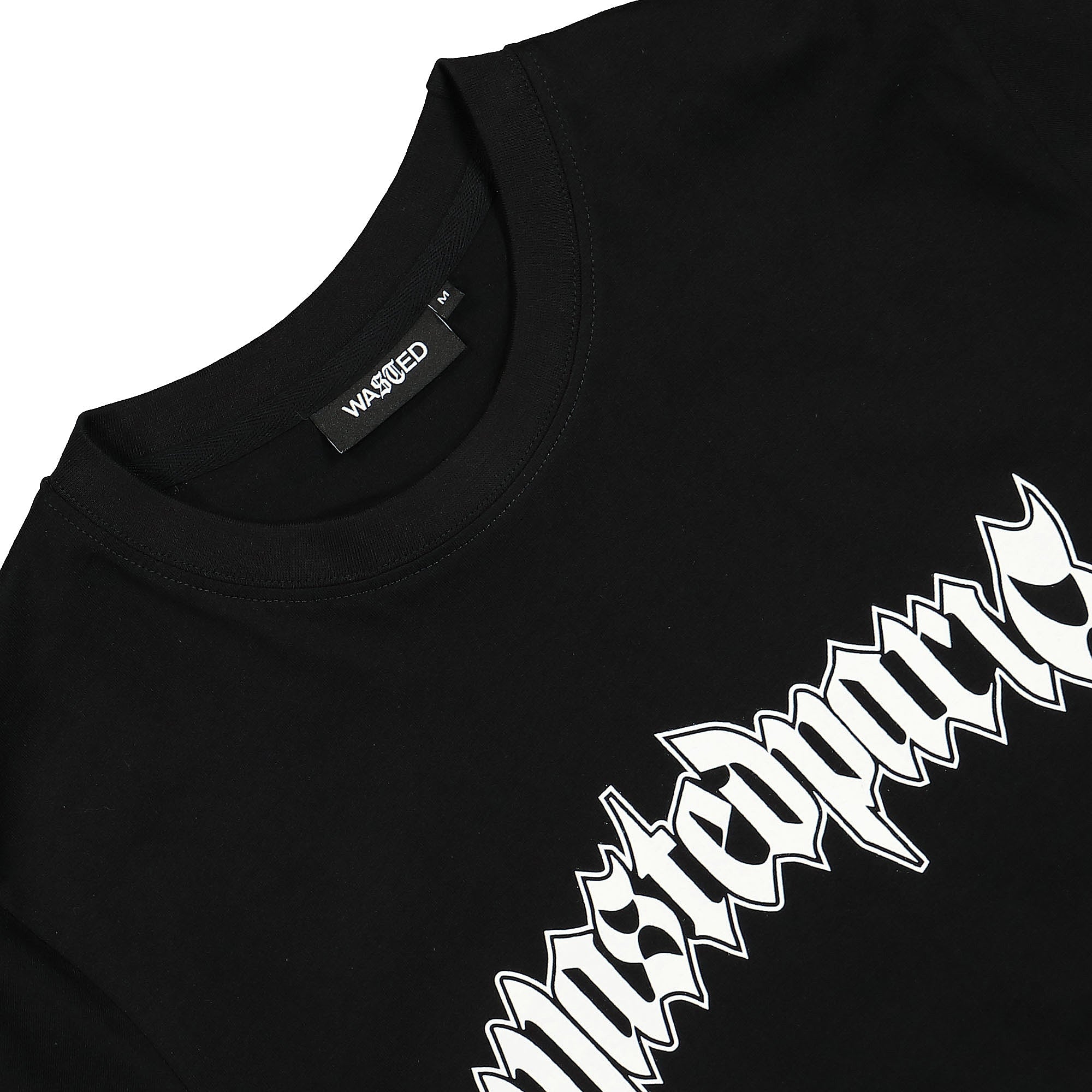 Wasted Paris Pitcher T-Shirt Black / White T-Shirts Close-up | Overkill