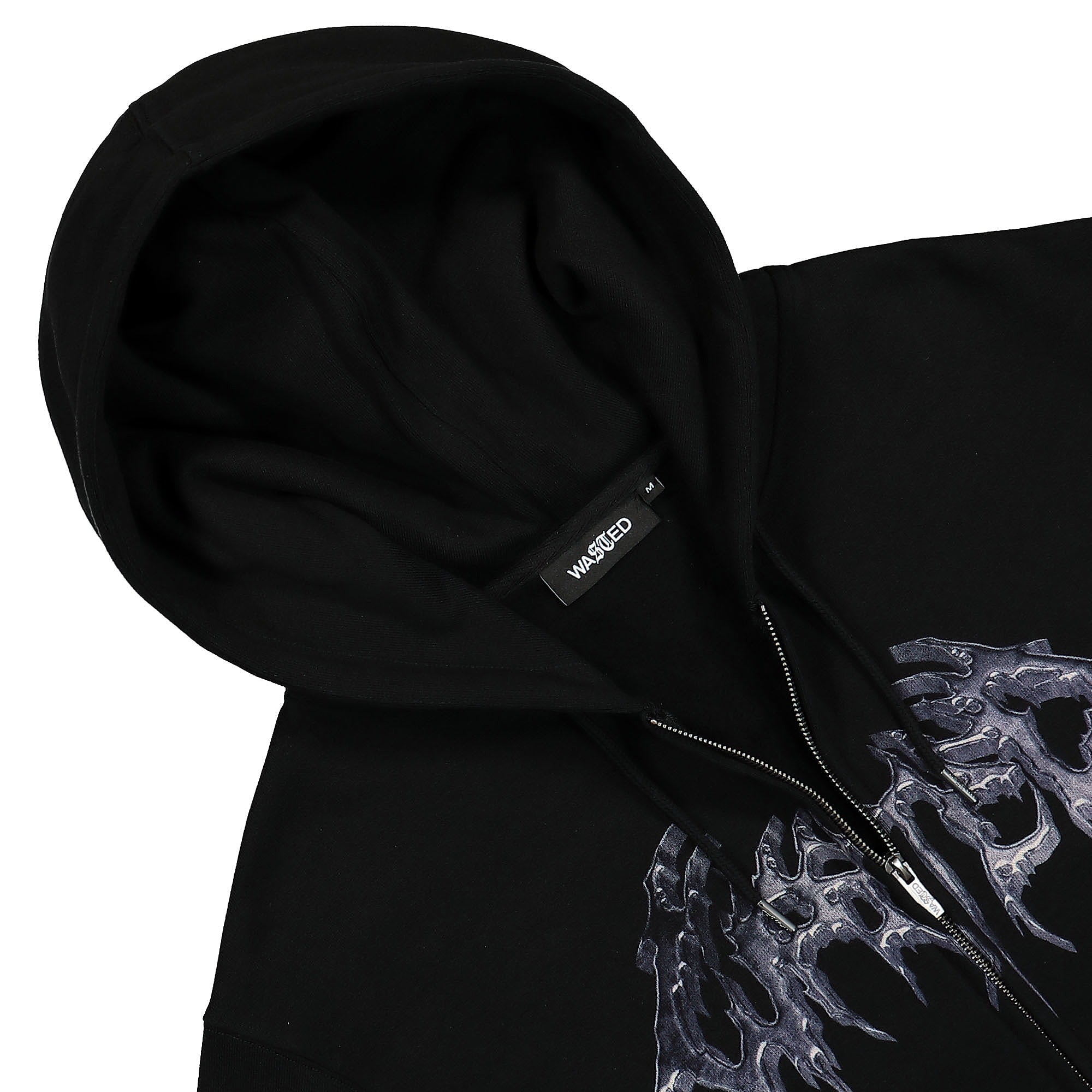 Wasted Paris Ashes Zip-Hoodie Black Hoodies Material | Overkill