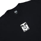 Obey Icon Heavyweight Tee Off Black T-Shirts Close-up | Overkill