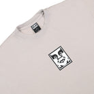 Obey Icon Heavyweight Tee Silver Grey T-Shirts Close-up | Overkill
