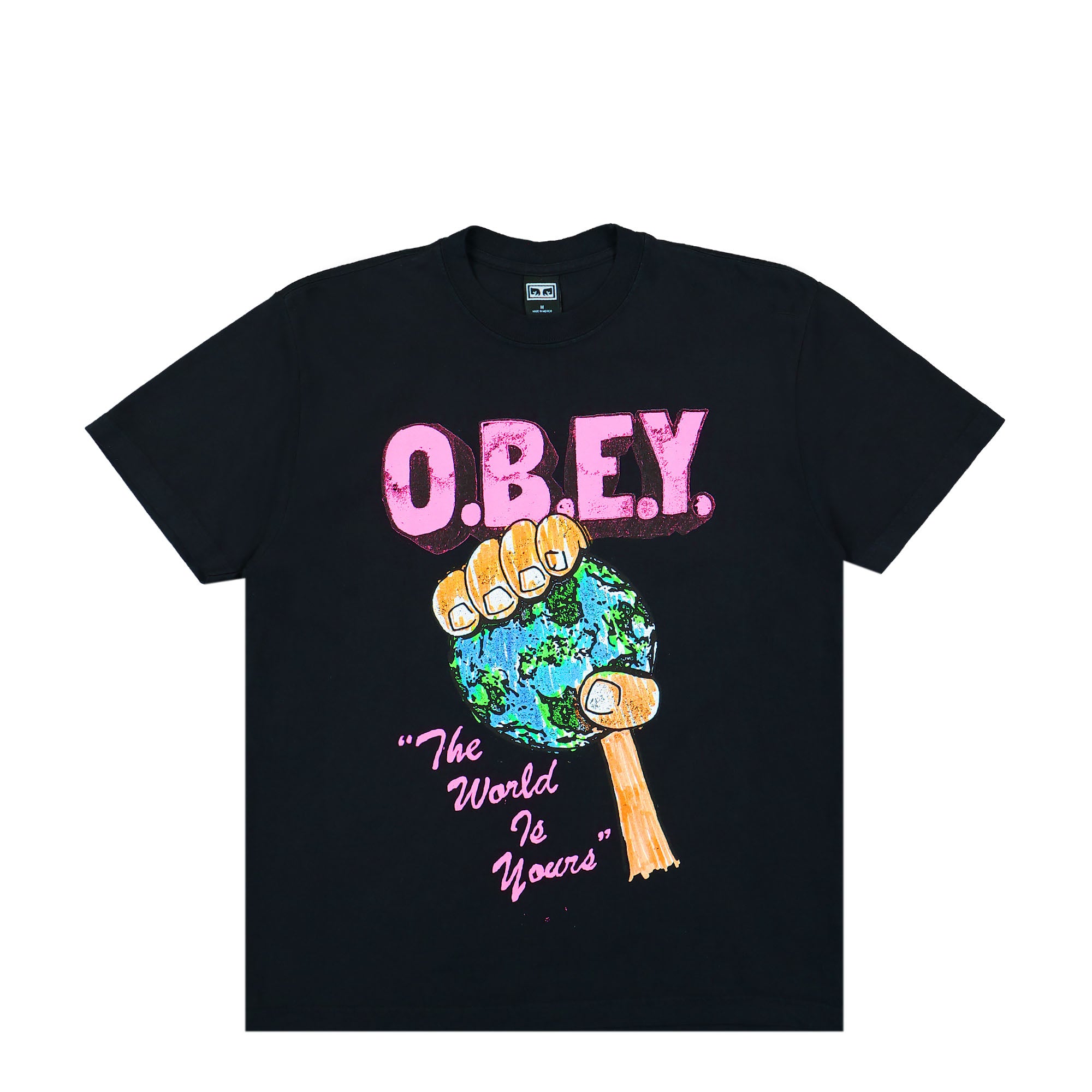 Obey The World Is Yours Tee Off Black T-Shirts 166913366 / Off Black | Overkill