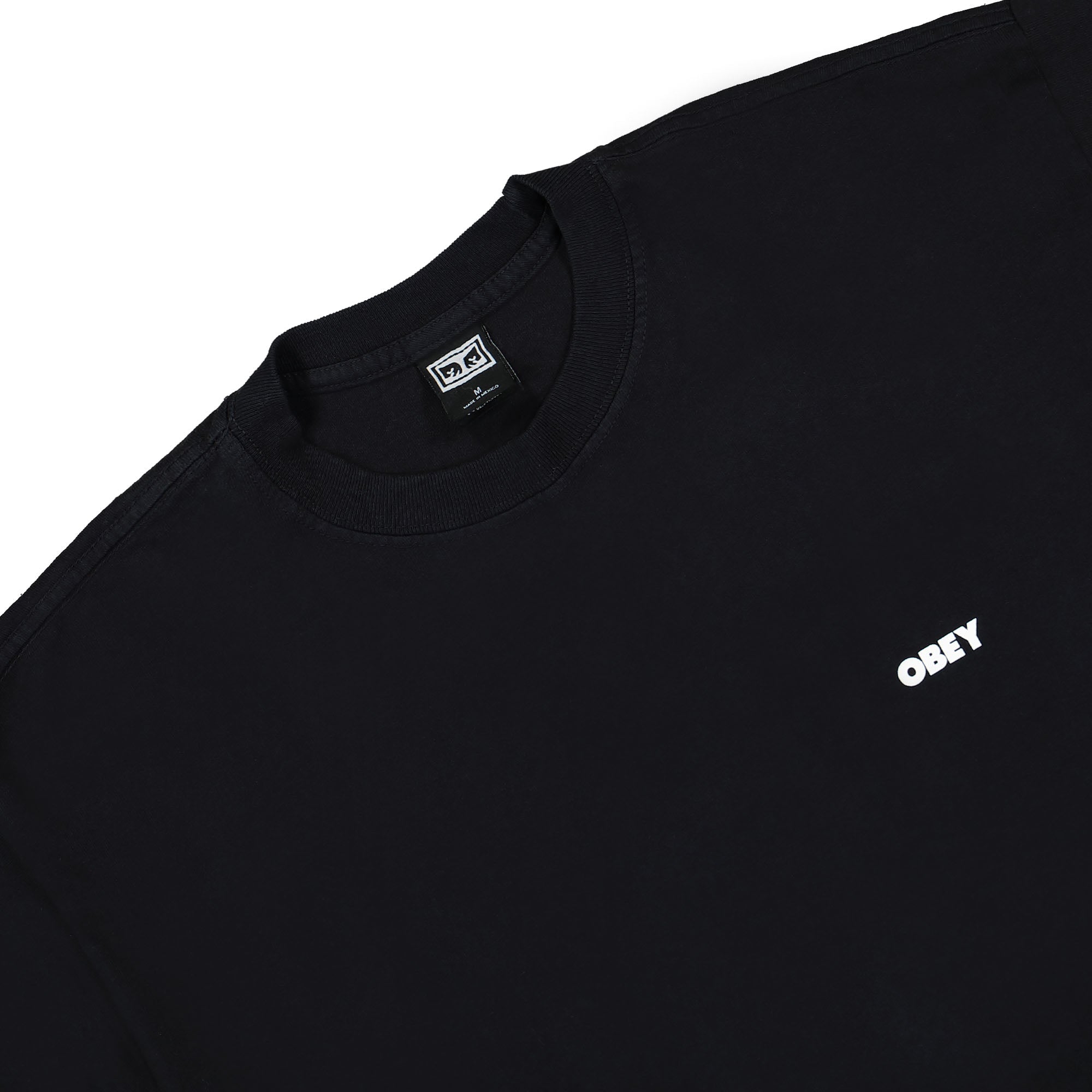 Obey Bold Icon Heavyweight Tee Off Black T-Shirts Material | Overkill