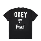 Obey Has A Posse T-Shirt Vintage Black T-Shirts Material | Overkill