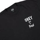 Obey Has A Posse T-Shirt Vintage Black T-Shirts Close-up | Overkill