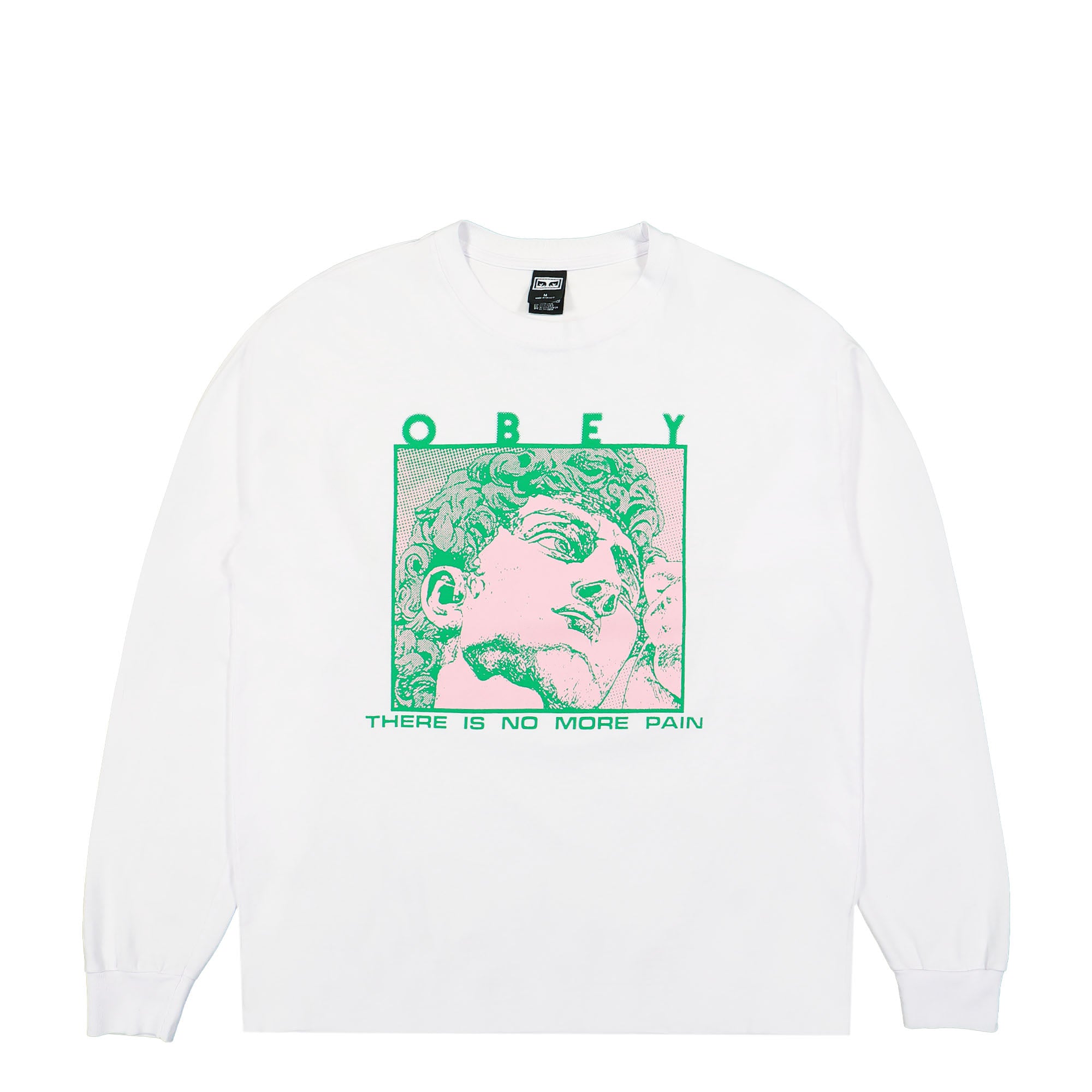 Obey No Pain LS Tee White Longsleeves 167103609 / White | Overkill