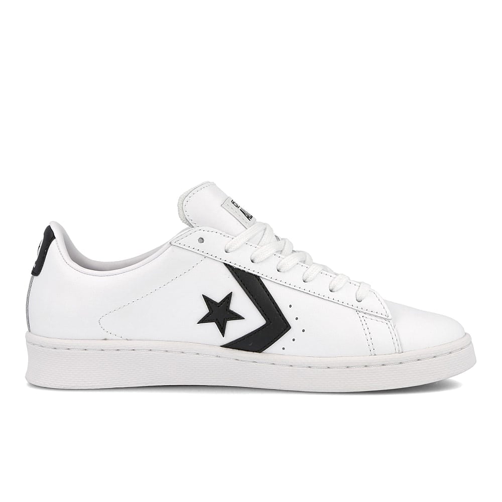 Converse pro leather ox White / Black / White   Material | Overkill