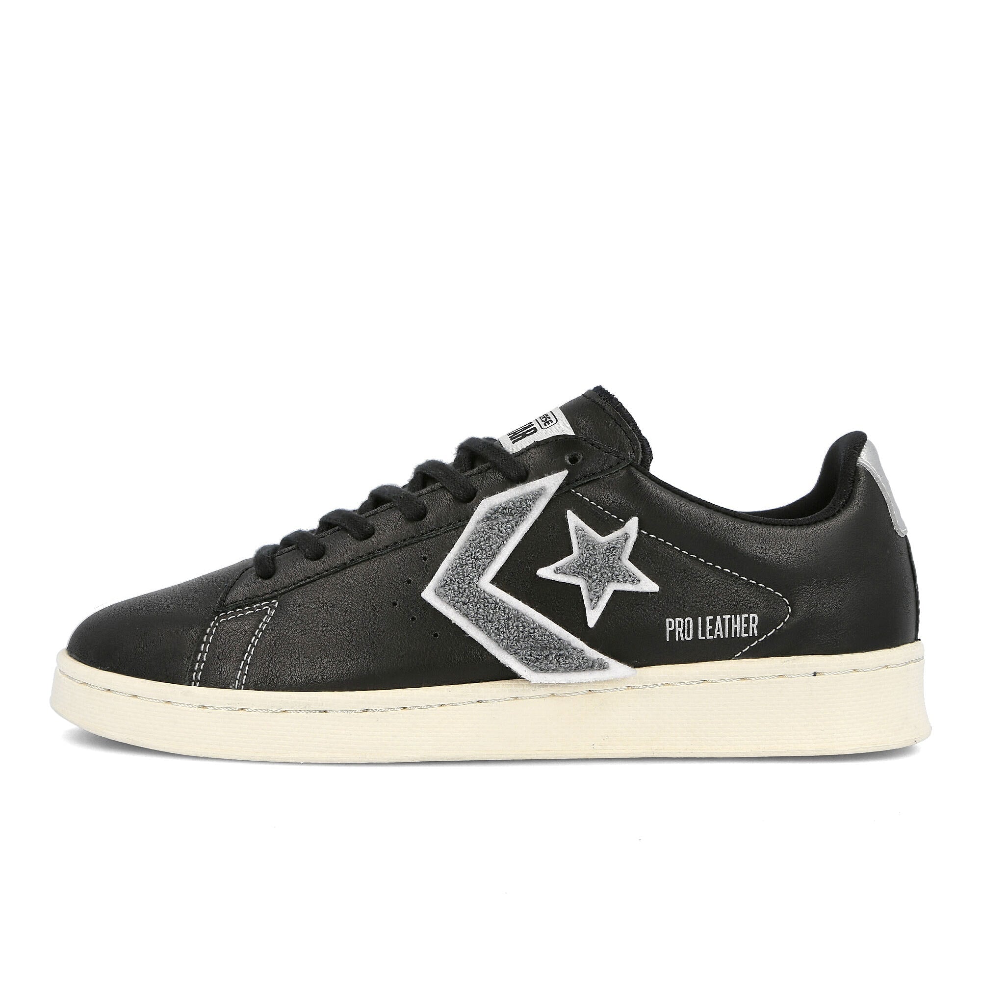 Converse pro leather ox Black / Silver / Egret  167268C | Overkill
