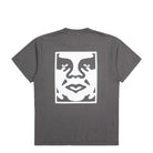 Obey Bold Icon Face T-Shirt Pigmnet Dusty Black T-Shirts 167924099 Close-up | Overkill

