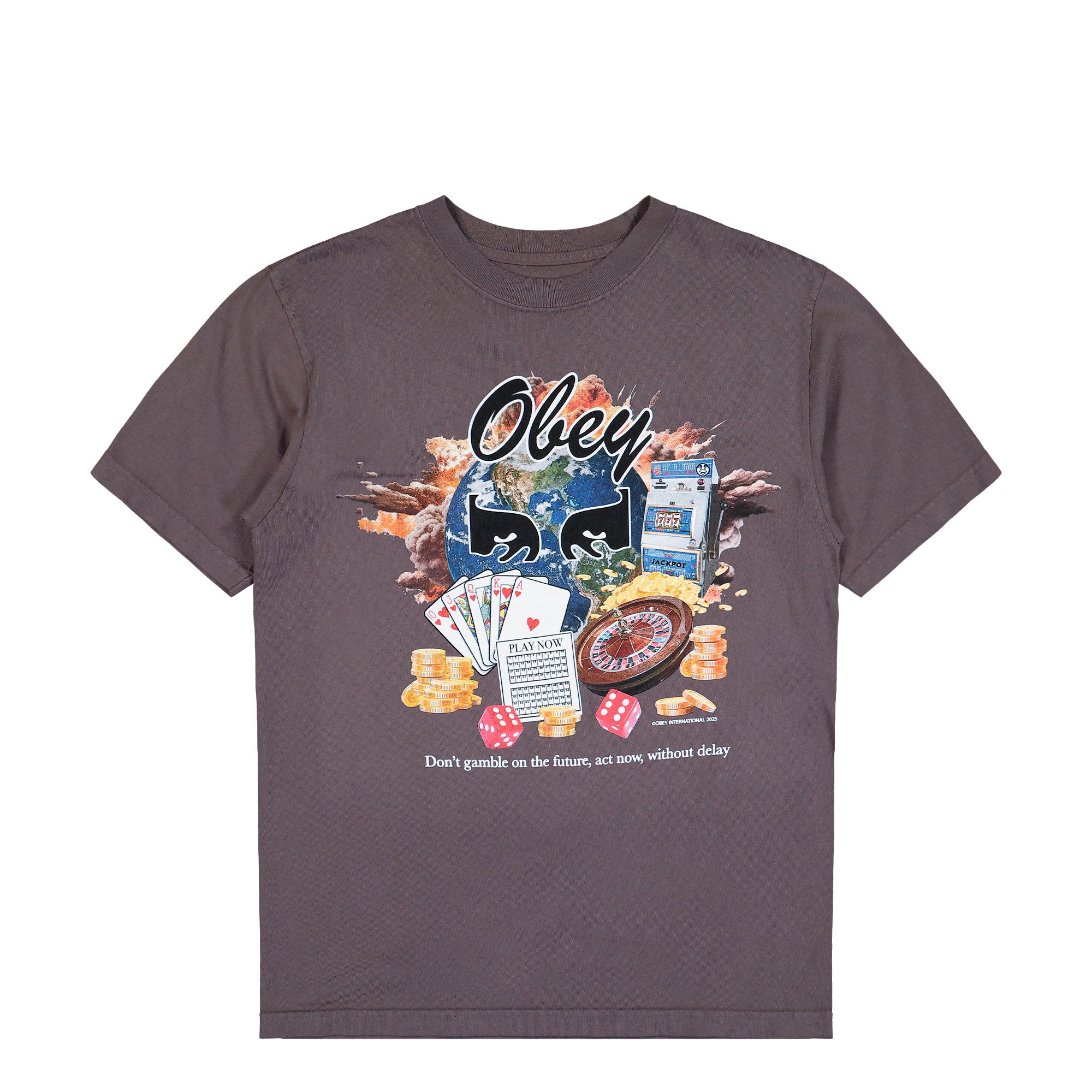 Obey Act Now T-Shirt Pigment Dusty Black T-Shirt 167924257 / Pigment Dusty Black | Overkill
