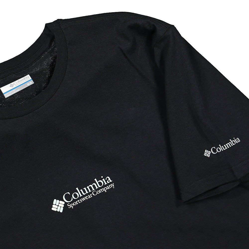 Columbia CSC Basic Logo Short Sleeve Black CSC Retro Shorts Close-up | Overkill