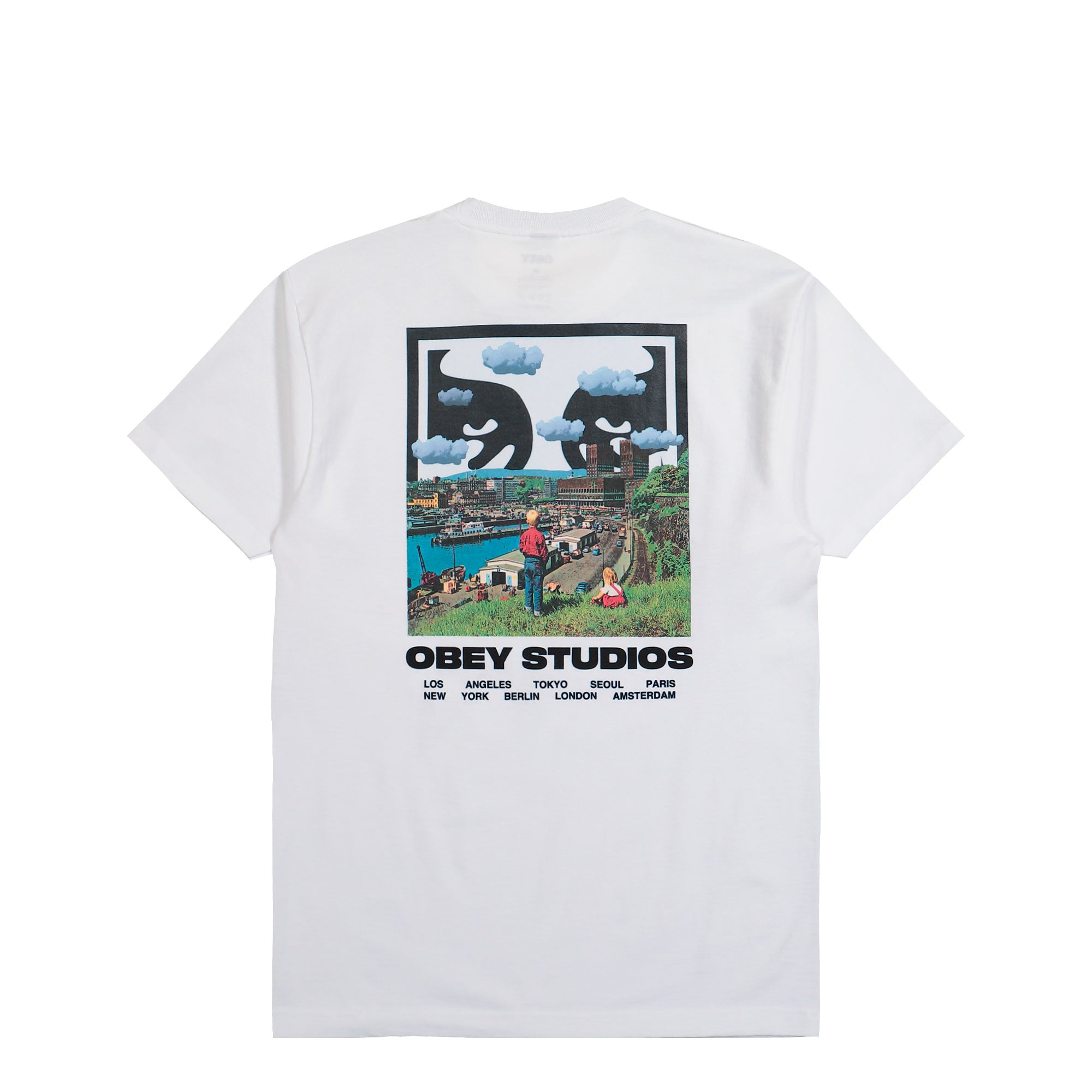 Obey Sky Face T-Shirt 168024320-WHT | OVERKILL